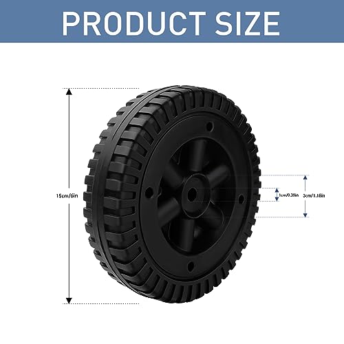 4PC G206-0025-W1 𝟲 𝗶𝗻𝗰𝗵 𝗥𝗲𝗽𝗹𝗮𝗰𝗲𝗺𝗲𝗻𝘁 𝗪𝗵𝗲𝗲𝗹𝘀 for Weber,Grill plastic Whe ...