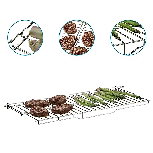 SafBbcue Upgrade Genesis II 300 Warming Rack Replacement for Genesis II E310 E315 E325 E330 S310 S-335 S345 Grill Parts Duble Warming Grates 66044 Weber 61000001 61016201 - Grill Parts America