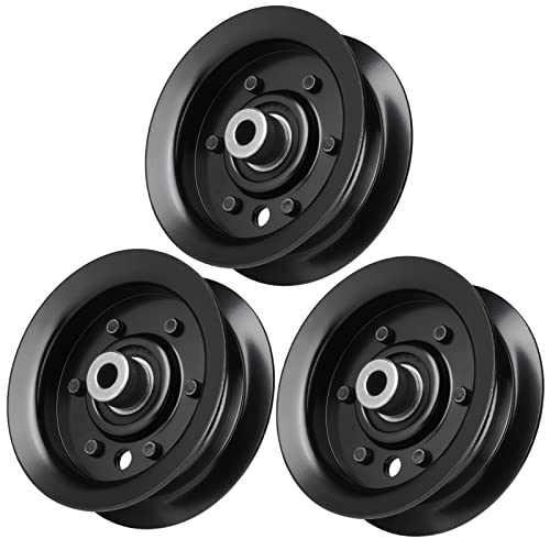 Flat Idler Pulley for Exmark Toro 106-2175 132-9420 42" 50" 54" Deck SS5000 SS5035 Z5000 Z4200 Lawn Mower Timecutter Rotary 12901 (3 Pack) - Grill Parts America