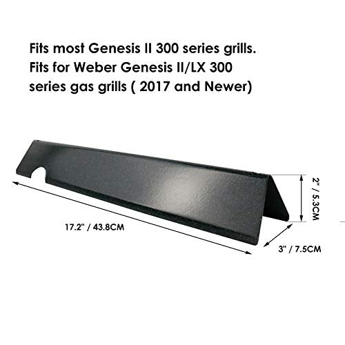 Uniflasy 17 inch Grill Parts for Weber Genesis II E-310, II S-310, II E-330, II E-335, II S-335, II LX S/E-340 Series Flavorizer Bars for Weber Genesis II/LX 300 Series Replacement Parts, 66032/66795 - Grill Parts America