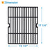 BBQration 17 1/4" Grate Replacement for Nexgrill 720-0830H 720-0783E 720-0670 720-0888 720-0888N Cooking Grid for Charbroil 463241113 463449914 BHG 720-0783W (Matte Cast Iron) - Grill Parts America