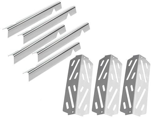 Hongso 17-1/8 inch Flavorizer Bars and 12-1/2 inch SS Heat Deflectors Grill Parts Repair Kit for Weber Genesis II 310, Genesis II LX 340, 300 Series (2017 and Newer) - Grill Parts America