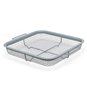 EaZy MealZ Crisping Basket & Tray Set | Air Fry Crisper Basket | Tray & Grease Catcher | Even Cooking | Non-Stick | Healthy Cooking - Kitchen Parts America