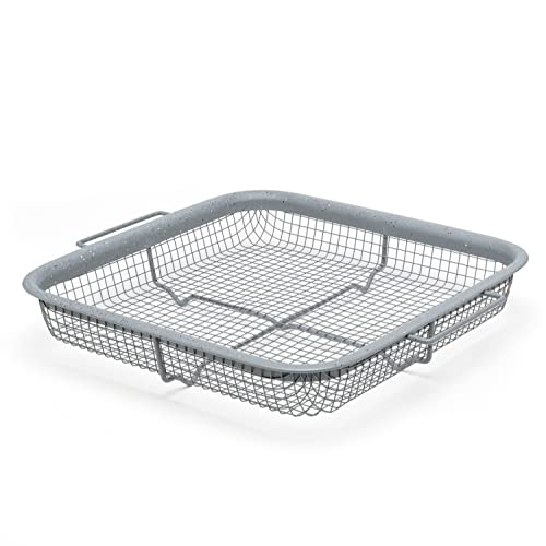 EaZy MealZ Crisping Basket & Tray Set | Air Fry Crisper Basket | Tray & Grease Catcher | Even Cooking | Non-Stick | Healthy Cooking - Kitchen Parts America