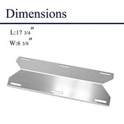 Folocy BBQ Gas Grill Replacement Parts, Stainless Steel Heat Plate Shield Heat Tent Burner Cover Kit for Jenn-Air 720-0062, Members Mark 720-0586A, Nexgrill 720-0063, Costco Kirland, 17 3/4" X 6 3/8" - Grill Parts America