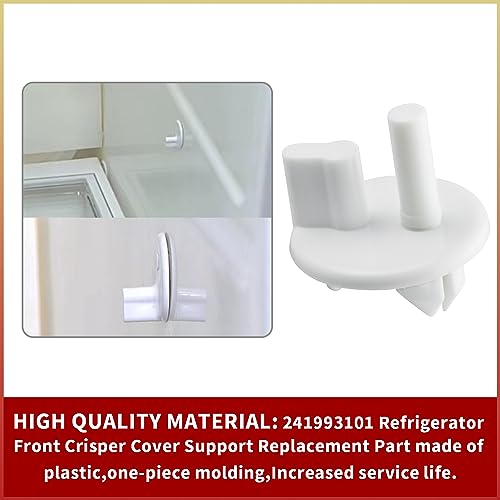 4 Pack 241993101 Crisper Shelf Cover Support Refrigerator Shelf Support Replacement Part Compatible with Frigidaire Refrigerators Replaces for 1513081 240350802 AP4393090 AH2358879 PS2358879 - Grill Parts America