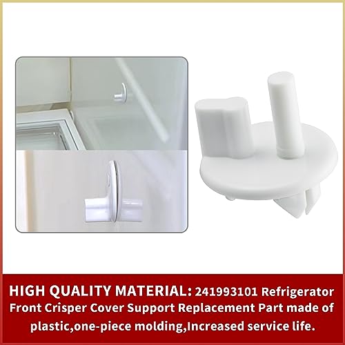4 Pack 241993101 Crisper Shelf Cover Support Refrigerator Shelf Support Replacement Part Compatible with Frigidaire Refrigerators Replaces for 1513081 240350802 AP4393090 AH2358879 PS2358879 - Grill Parts America