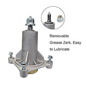 WELOVEHOME 187292 Spindle Assembly with 195945 Pulley for 46" 48" 54" Mower Deck Replaces Ariens 21546238 21546299 Husqvarna 532187281 532187292 AYP 187292 192870 532192870, Pulley 195945 197473 - Grill Parts America
