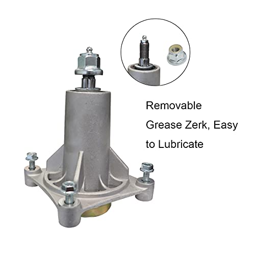 WELOVEHOME 187292 Spindle Assembly with 195945 Pulley for 46" 48" 54" Mower Deck Replaces Ariens 21546238 21546299 Husqvarna 532187281 532187292 AYP 187292 192870 532192870, Pulley 195945 197473 - Grill Parts America