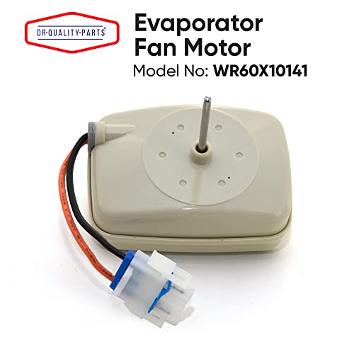 WR60X10141 Refrigerator Evaporator Fan Motor Replacement Part by DR Quality Parts - Exact fit for General Electric & Hotpoint Refrigerators - Replaces WR60X23584 WR60X10045 WR60X10046 - Grill Parts America