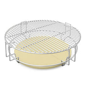 only fire BBQ Cooking Grate System Flexible Grilling Rack with Heat Deflector for Char-Griller AKORN Kamado Charcoal Grill & Smoker - Grill Parts America