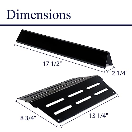Boloda 17.5" Porcelain Steel Flavorizer Bars Replacement for Weber Genesis Grill Parts 300 Genesis E/EP-310 E330 EP-330 Genesis S-310 (with Front Control Knobs),7620 7621 Heating Plate Parts For Weber - Grill Parts America