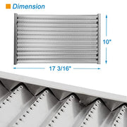 BBQration G533-2200-W1 17 3/16" Stainless Steel Replacement Emitter for Charbroil Tru-Infrared 4-Burner Grill 463242715 463242716 466242716 466242815 463257520 463276016 463255721 463276016 463255020 - Grill Parts America