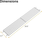 LS'BABQ 7513 Grill Warming Rack for Weber Spirit 700, Genesis 1000 to 5500 Grills,Raised Warming Rack Replacement Part for Weber Genesis Silver and Gold(B and C),Stainless Steel - Grill Parts America