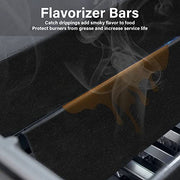 GARNETIN 7636 15.3" Flavorizer Bars and 69787 18" Grill Burners for Weber Spirit I&II 300 Series Spirit E310 S310 E320 S320 E330 S330 SP-330 Replacement Parts with Front Control Knobs - Grill Parts America