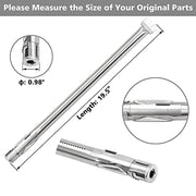 UikJOY 19.5 Inch Grill Burner Tube Replacement Parts for Weber Genesis 300 Series, Gas Grill Burner for Genesis E/S 310, 320 & 330 (2011-2016), Genesis E310 E320 E330 EP310 with Front Control Knobs - Grill Parts America