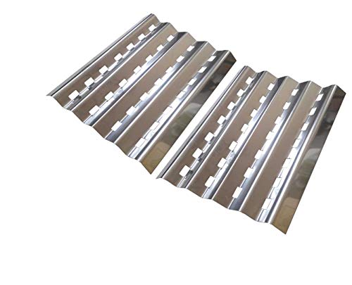 Brinkmann 2400, 2400 Pro Series, Pro Series 2600, 810-2600-0, 810-2600-1, Pro Series 2630, 810-2630, Falcon 4400, Patio Chef SS48 Stainless Heat Shields, Set of 2 - Grill Parts America