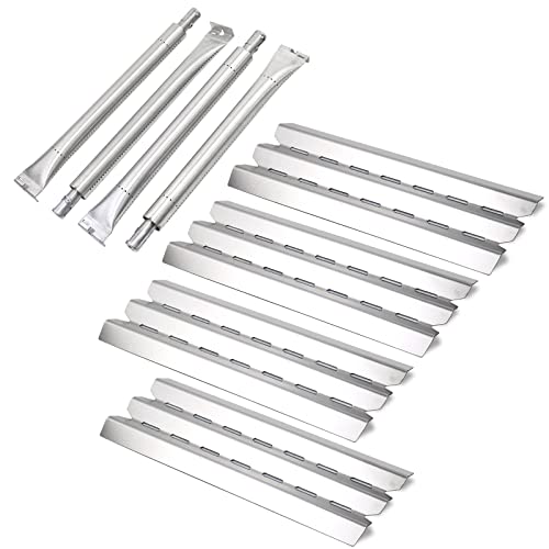 Zemibi Grill Replacement Part for Broil King 9215-54 9221-54 9221-64 9221-67 9235-24 Baron 320 Baron 420 Baron 440 Baron 490 Baron 540 Baron 590, Baron 340, Stainless Steel Heat Plate and Grill Burner - Grill Parts America