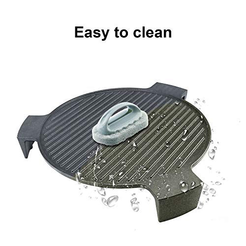 Hisencn 18" Cast Iron Plate Setter for Large Big Green Egg Accessories and Other 18 Inches Diameter Cooking Grills, Kamado Grill, Pizza Stone, Heat Deflector with 3 Legs - Grill Parts America
