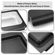 Grease Catcher with 10 Pack Aluminum Grease Cup Liners for Weber Spirit/Spirit II 200/300 Genesis and Genesis II LX200/300 Series Grill, Replacement Part Drip Pan for Weber Traveler 67047 83156 6415 - Grill Parts America