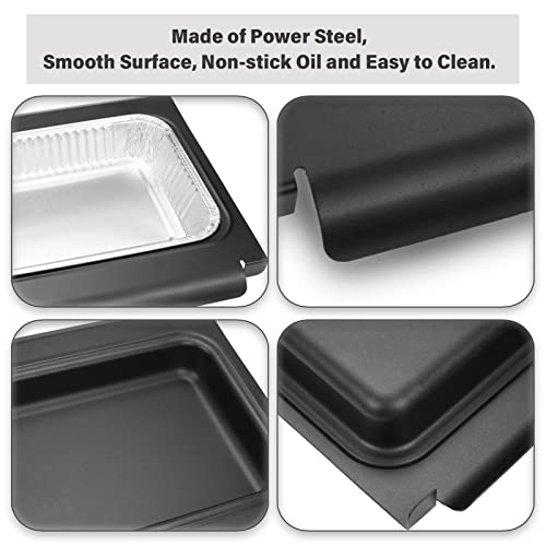 Grease Catcher with 10 Pack Aluminum Grease Cup Liners for Weber Spirit/Spirit II 200/300 Genesis and Genesis II LX200/300 Series Grill, Replacement Part Drip Pan for Weber Traveler 67047 83156 6415 - Grill Parts America