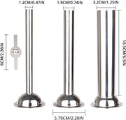Food Meat Grinder Attachment Stainless Steel Sausage Stuffer Tubes Compatible with Size 5 Meat Grinder/Stand Mixers Machinery Parts - Kitchen Parts America