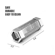 BEWAVE Pellet Smoker Tube for All Grill Electric Gas Charcoal or Smokers Hot/Cold Smoking, Free Tube Brush, 6 Inch - Grill Parts America
