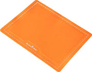 Blackstone 5433 Knife Roll Kit 1 Silicone Prep Mat, Integrated Salt and Pepper Shaker, 1 Large Prep Knife, 1 Small Prep Knife, 1 Containment Tube, Stainless Steel, Chef Travel Roll Bag/Case Orange - Grill Parts America