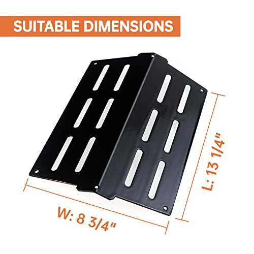 Dictirdy Heat Deflector 65505 Grill Replacement Parts for Weber Genesis 300 Series E310 S310 E320 S320 E330 S330 Front-Mounted Control Genesis Grill Parts Weber Heating Plate Accessories (7622-2) - Grill Parts America