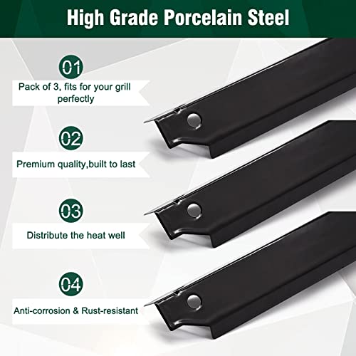 Criditpid Grill Replacement Parts for Dyna-Glo 3-Burner DGC310CNP-D, DGC310RNP-D, DGC310BNP-D Grill Models. Grill Heat Plate, Heat Shields, Burner Cover for Dyna-Glo DGC310CNP-D. - Grill Parts America