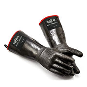 RAPICCA BBQ Gloves,14IN 932℉ Heat Resistant For Grill/Smoker/Cooking/Pit/Barbecue,Textured Palm Handle Greasy Food on Your Fryer/Grill/Oven Without Slip,Waterproof,Oil Resistant,Very Easy to Clean(XL) - Grill Parts America