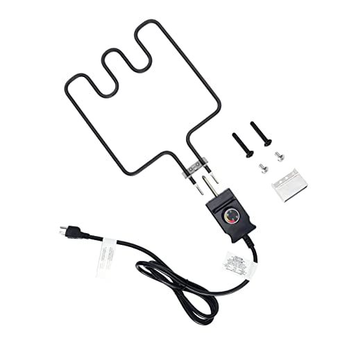 SUONA Grill Heating Element and Electric Smoker for Masterbuilt 1500 Watt Heating Element with Adjustable Thermostat Cord Controller Replacement Parts for Masterbuilt Smokers & Turkey Fryers - Grill Parts America