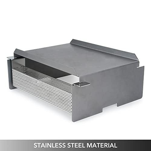 Stanbroil Heavy Duty Steel Heat Baffle Diffuser with Stainless Steel Smoker Box, Replacement Part for Traeger, Camp Chef and Most Other Pellet Smoker Grills - Grill Parts America