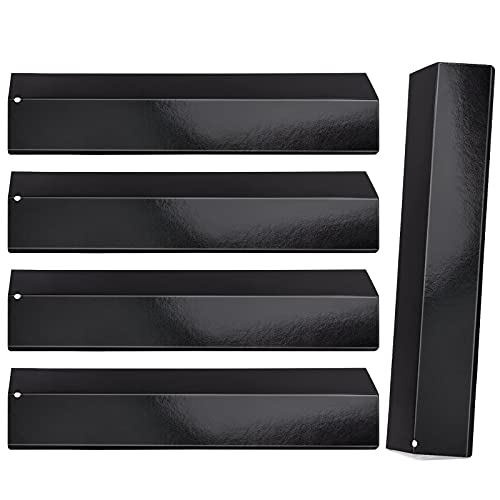 Adviace Set of 5 Heat Plate Shields for Brinkmann 810-3660-S, 810-2511-S, 810-2512-S Grill Replacement Parts, 15 3/8" Porcelain Steel Gas Grill Heat Tent Flame Tamer Replacement for Uniflame, Aussie. - Grill Parts America