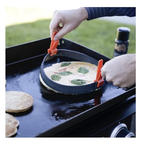 Blackstone AR 32 Ounce Collapsible Silicone Griddle Breakfast Tool Set with Heat Resistant Silicone Construction (4.65 x 4.65 x 6.85 Inches) - Grill Parts America
