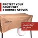 Camp Chef Patio Cover for 3 Burner Stoves with Removeable Legs - Grill Parts America