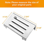 Hisencn 67060 Grill Heat Deflector for Weber Spirit II 200 and 300 Series, Spirit II E210, E220, E310, S210/220, S310/320 with Front Control, Stainless Steel Weber Spirit II Grill Parts - Grill Parts America