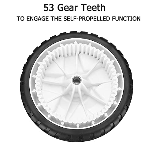 Front Drive Wheels Fit for Toro 22" Recycler, 119-0311 Tires Wheels Fit for Toro 20330 20331 20339 20371 Self Propelled Mower FWD 22" Recycler, Replace 137-4832, 2 Pack, White - Grill Parts America