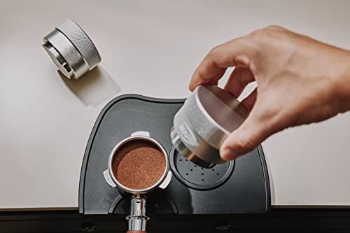 IKAPE Coffee Products, 51MM Coffee Distributor, Gravity Adaptive Espresso Distributor Fits All 51MM Espresso Portafilter, Compatible with 51MM Delonghi Bottomless Portafilter (Silver) - Kitchen Parts America