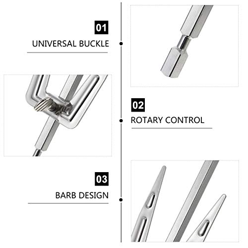 DOITOOL Stainles Steel Air Fryer Fork, Air Fryer Accessories Replacement Parts, Roast Chicken Fork Fish Meat Grilling Fork for BBQ Home Kitchen Outdoor, 9.8"L x 1.9"W - Grill Parts America