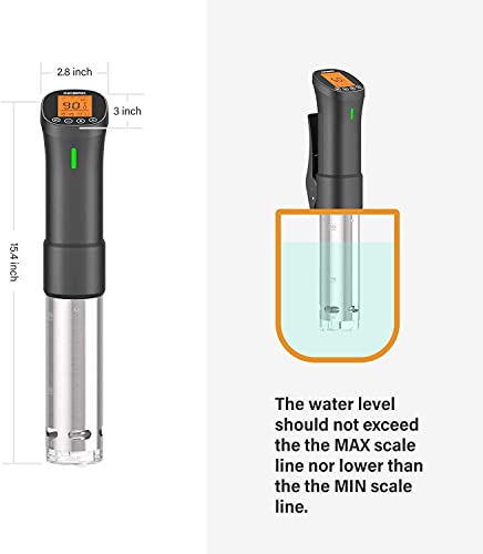 Sous Vide Cooker| Inkbird Wifi Sous Vide Mchine Precision Cooker, 1000W Immersion Circulator with Recipes,Timer | Ultra-Quiet : ISV-200W - Kitchen Parts America