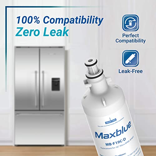 Maxblue RPWFE (with CHIP) NSF 401 Certified Refrigerator Water Filter, Replacement for GE® RPWFE, RPWF, WSG-4, WF277, GFE28GMKES, PFE28KBLTS, GFD28GSLSS, PWE23KSKSS, GYE22HMKES, DFE28JSKSS - Grill Parts America