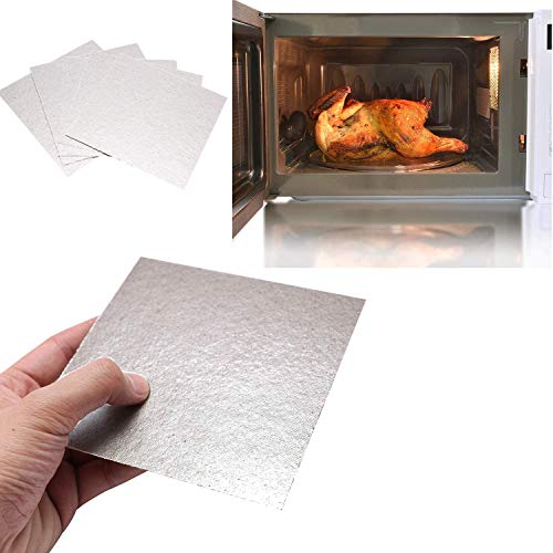Waveguide Covers for Microwave, Juerly 4 Pack Mica Plates Sheets Heat Insulation Board for Universal Microwave Oven Repairing Part - Cut to Size, 5.1x 5.1inch - Grill Parts America