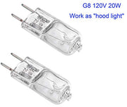 Light Bulb for GE Microwave Oven - Halogen Light Bulb Fits for GE Samsung Kenmore Elite Maytag Over the Stove Range Microwave, Night Light/Stove Light Bulb for GE microwave, Replaces WB25X10019, 2Pack - Grill Parts America