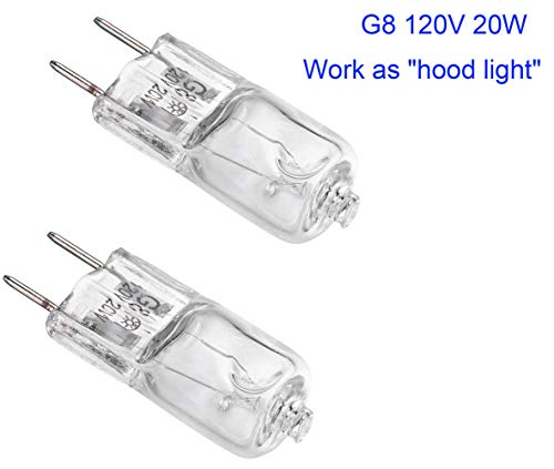 Light Bulb for GE Microwave Oven - Halogen Light Bulb Fits for GE Samsung Kenmore Elite Maytag Over the Stove Range Microwave, Night Light/Stove Light Bulb for GE microwave, Replaces WB25X10019, 2Pack - Grill Parts America