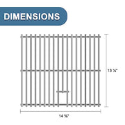 Adviace Replacement Parts for Nexgrill 820-0033, Megamaster 820-0033M, Grill Grate & Flame Tamers Replacement for Nexgrill 820-0033 2 Burner Gas Grill - Grill Parts America