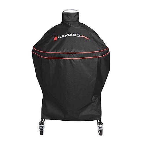 Kamado Joe BJ-GC24BWFS Big Joe 24-inch Charcoal Grill Cover, Black - Grill Parts America