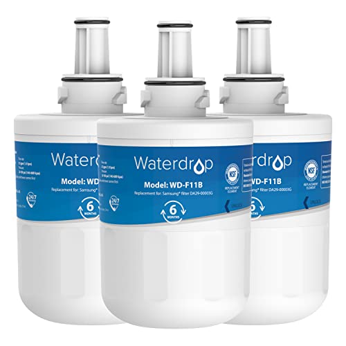 Waterdrop DA29-00003G Refrigerator Water Filter, Replacement for Samsung DA29-00003G, DA29-00003B, DA29-00003A, Aqua-Pure Plus, HAFCU1, RFG237AARS, FMS-1, RS22HDHPNSR, RSG257AARS, WSS-1, 3 Filters - Grill Parts America