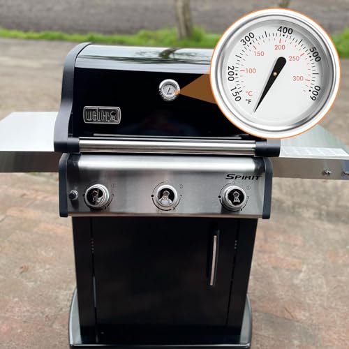 60540 67031 7581 Accurate Temperature Gauge for Weber GS4 Spirit II & I 200/300 Grill Lid Thermometer Weber Charcoal Grills, Most Weber 22" Kettles, Q 120/220/300/320 SER Replacement Parts 74239 60392 - Grill Parts America