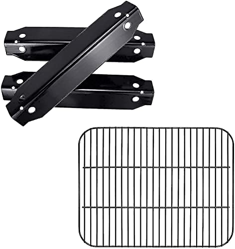 Hisencn Bundle of Grill Kits for DynaGlo DGC310CNP-D, DGC310RNP-D, DGC310BNP-D, Porcelain Steel Heat Plate and Cooking Grid for Dyna-Glo 3-Burner Propane Gas Grill - Grill Parts America